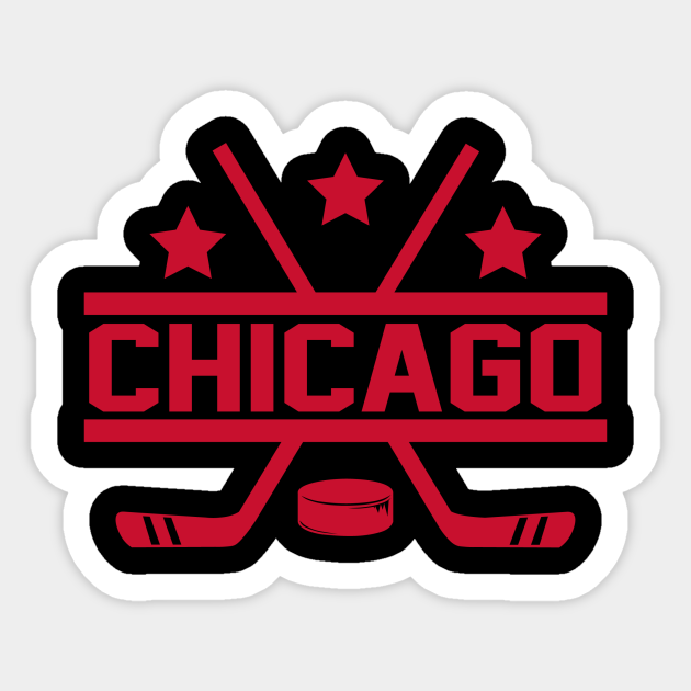 Chicago Hockey Chicago Sticker TeePublic AU